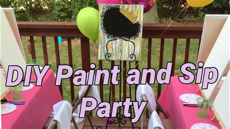 Diy Paint And Sip Party Ideas Decor Treats And Much More Painting