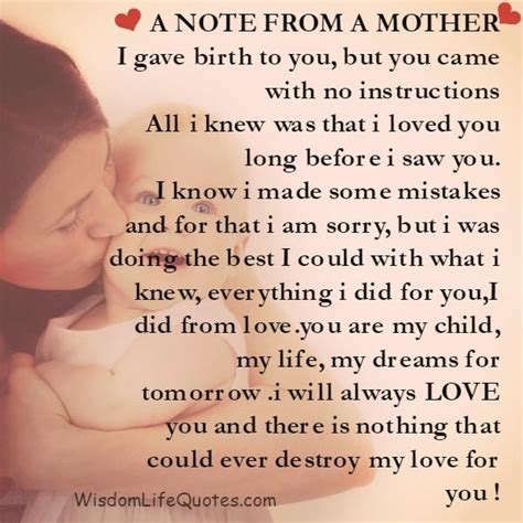 A Mothers Love Is Unconditional And Father God Always Answer Her