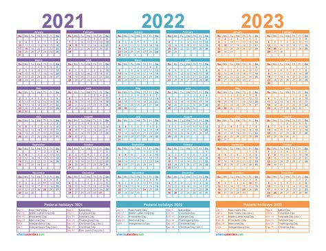 2023 2024 Two Year Calendar Free Printable Pdf Templates Aria Art