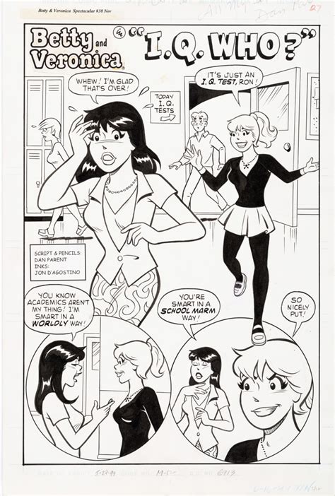 Betty And Veronica Spectacular 38 Complete 5 Page Story Iq Who
