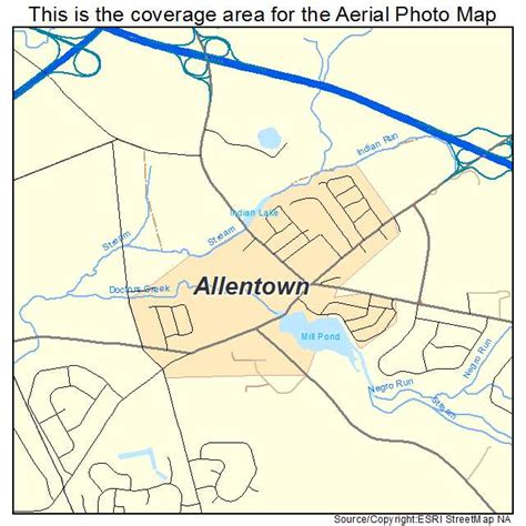 Aerial Photography Map Of Allentown Nj New Jersey