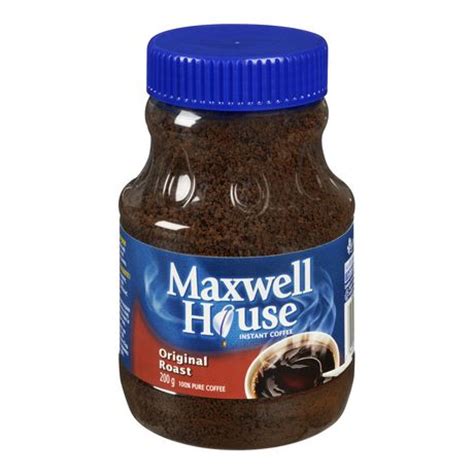 Even out side of your home. Maxwell House Instant Original Roast Coffee | Walmart.ca