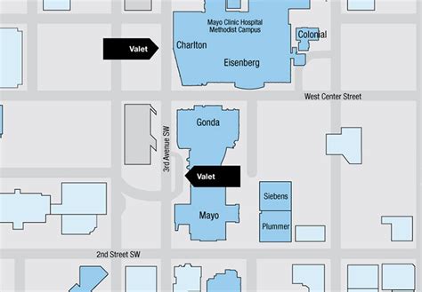 Mayo Clinic Rochester Campus Map