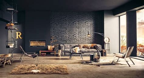Stunning Black Brick Wall Interior Ideas For Black Lover The