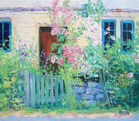 English Country Cottage By Jan Matson Cottage Art Fine Art America