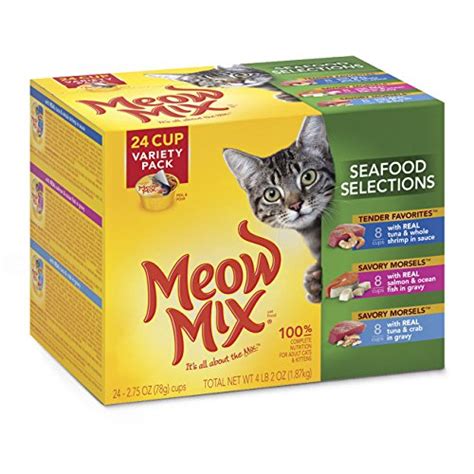 Find great deals on ebay for meow mix wet cat food. Meow Mix Simple Servings Seafood Variety Pack Wet Cat Food ...