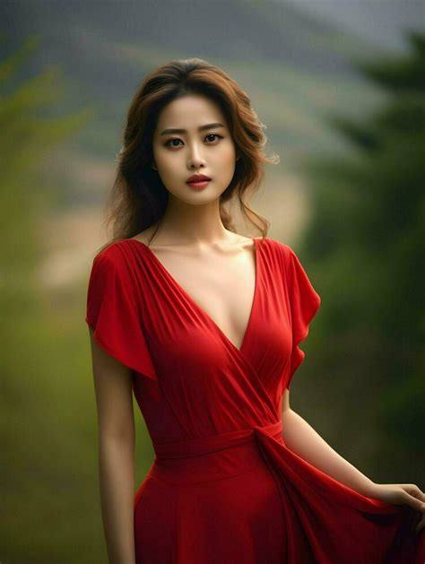 Beautiful Young Asian Woman Portrait Cute Girl Wallpaper Background