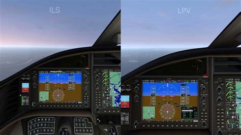 Side By Side Split Screen Ils And Lpv Rnav Approach With The G1000