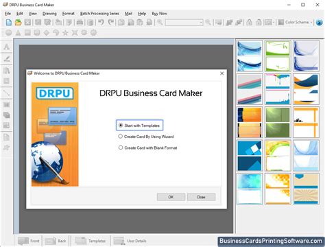 business cards designing software screenshots  create visiting card