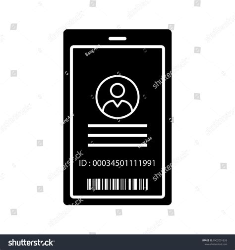 Id Card Icon User Identity Profile Stock Vector Royalty Free