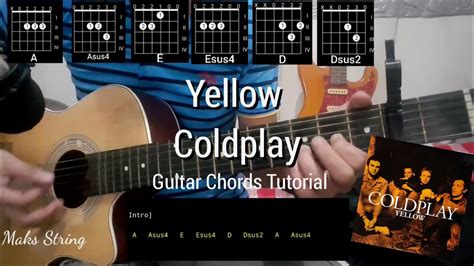 How To Play Yellow By Coldplay Guitar Tutorial Easy Chords Acordes