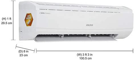 Voltas Ton Star Split Ac Copper Dzz R White At Rs