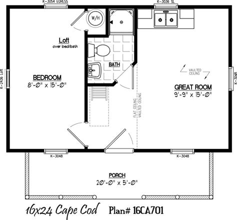 Deara Useful 16 X 24 Cottage Floor Plans