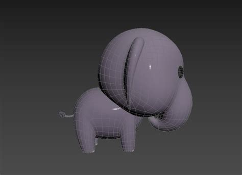 Elephant Character D Model Turbosquid