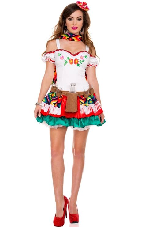 Mexican Tequilla Sexy International Womens Fancy Dress Costume Hire
