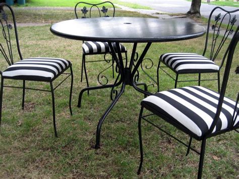See more ideas about wrought iron, wrought, iron. Mid-century outdoor table and four wrought iron chairs ...