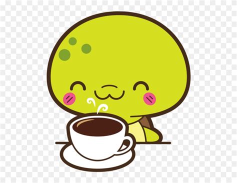Happy Turtle Loves Coffee Clipart 2982455 Pinclipart