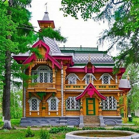 russian dacha country cottage architecture russe residence architecture wooden architecture