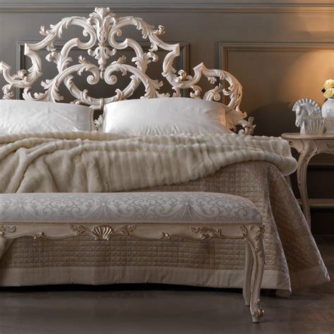 Ornate Rococo Reproduction Italian Storage Bed Juliettes Interiors