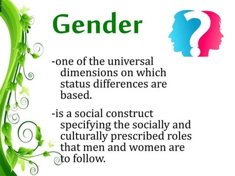 Gender And Development Ppt