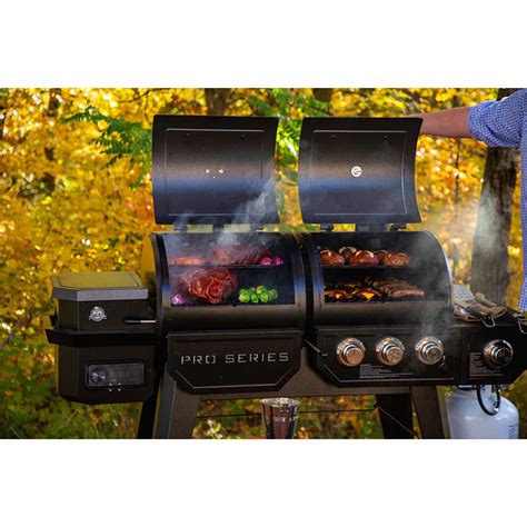 Pit Boss Pro Series 1100 Wood Pellet And Gas Combo Grill Pit Boss
