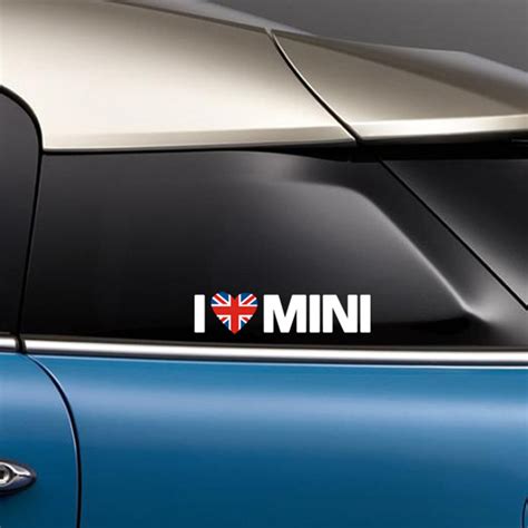 I Love Mini Sticker Car Styling Accessories Side Door Car Window Car