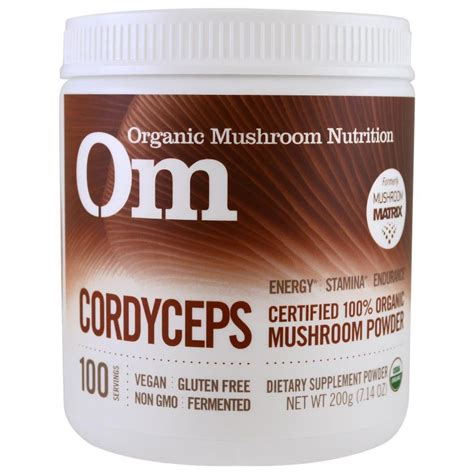 Organic Mushroom Nutrition Cordyceps Mushroom Powder 7.14 oz (200 g ...