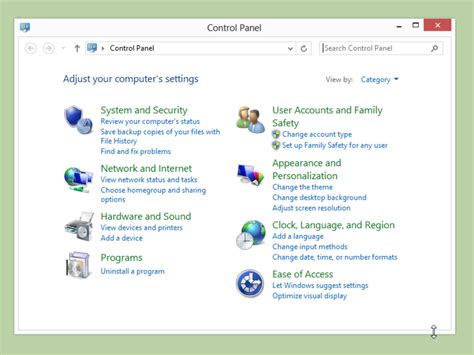 Opening control panel through 'run'. 3 Ways to Open Control Panel in Windows 8 - wikiHow