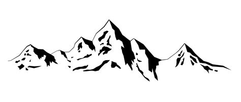 Mountain Range Silhouette Mountain Png Download 1276539 Free