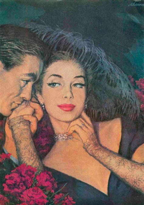 barbara schwinn beauty illustration vintage romance portrait