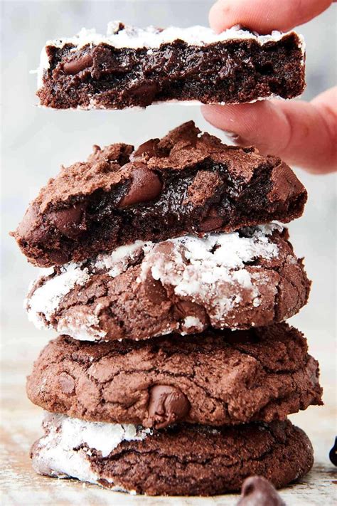 Brownie Mix Cookies Ooey Gooey Semi Homemade Dessert Brownie Mix