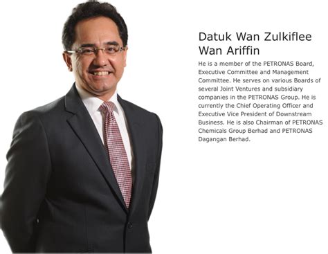 Tan sri wan zulkiflee bin wan ariffin (born 1960/1961) is the chairman of malaysia airlines, and former president and ceo of petronas. North Coast Review: A change of leadership at the top of ...