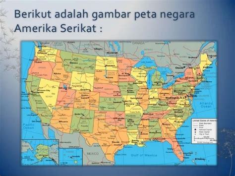 Gambar Peta Amerika Serikat Beserta Keterangannya Shopee Indonesia