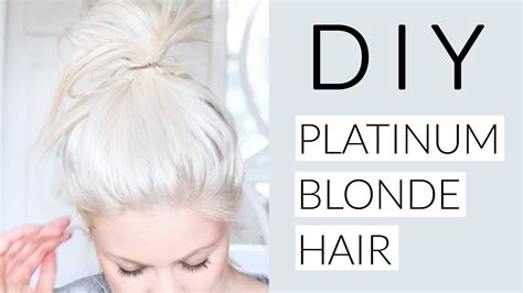 Diy Icy White Platinum Blonde Hair Tutorial Youtube