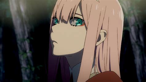 Darling In The Franxx Zero Two Hiro Zero Two With Green Eyes With