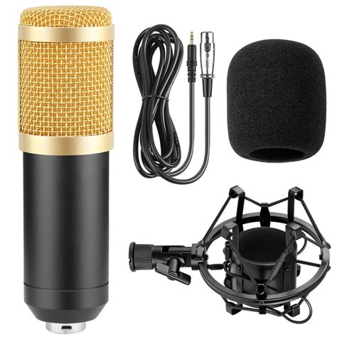 TaffSTUDIO Microphone BM 800 Scissor Arm Stand Phantom Power SC Filter