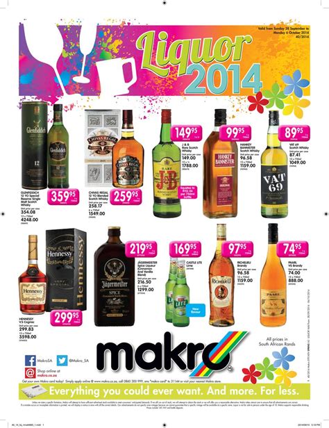Makro Liquor Catalogue 28 Sep 06 Oct 2014 —za