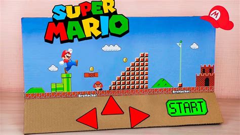How To Make Mario Game From Cardboard Diy Youtube