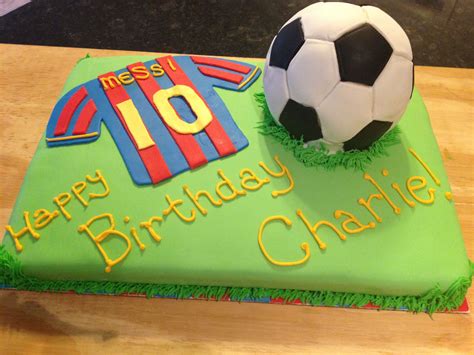 Soccer Cake Lionel Messi Cake Geburtstagskuchen Kuchen Geburt