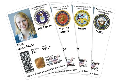 Cac Id Card Template Printable View View Printable Blank Military My