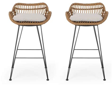 If you have the space, an island can be a great option for additional storage and prep space in the kitchen. George Oliver Endicott Lucrezia Wicker 30" Patio Bar Stool ...