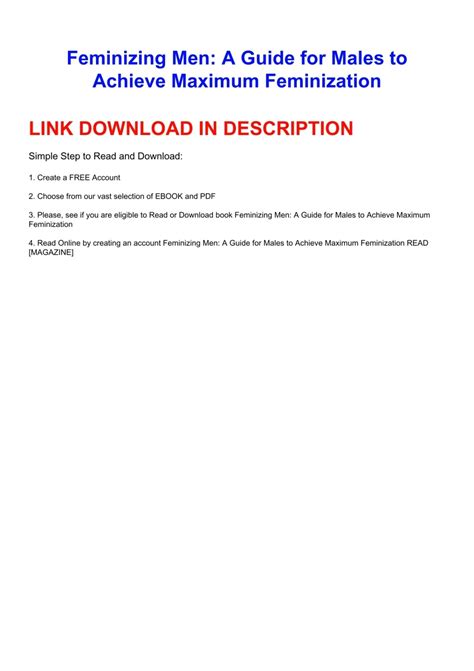 Feminizing Men: A Guide f