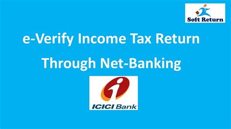 E Verify Income Tax Return Through ICICI Bank Net Banking YouTube