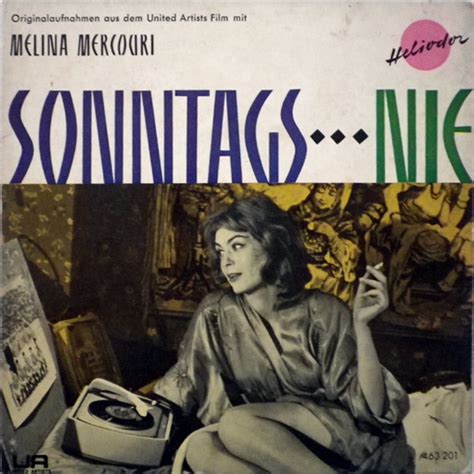 Melina Mercouri Sonntags Nie 1960 Vinyl Discogs