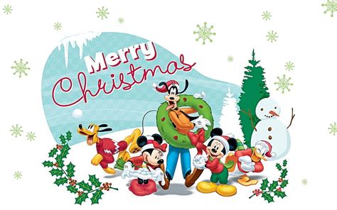 Disney Disney Christmas Dibujos Animados Navideños Fondo De