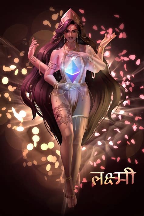 Lakshmi The Hindu Goddess Of Ethereum And Nft Blasphemous Art Opensea