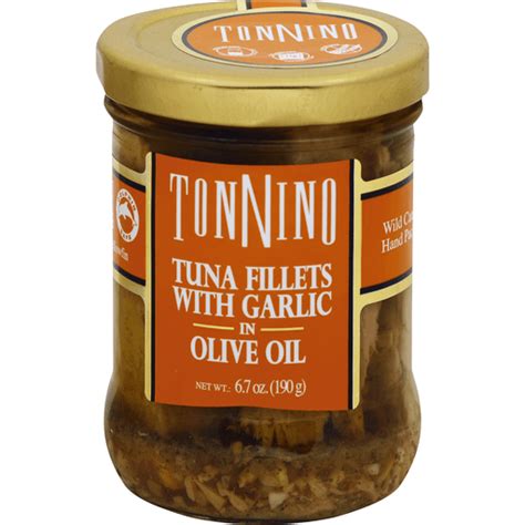 Tonnino Tuna Fillets Garlic Olive Oil Canned Tuna And Seafood Foodtown