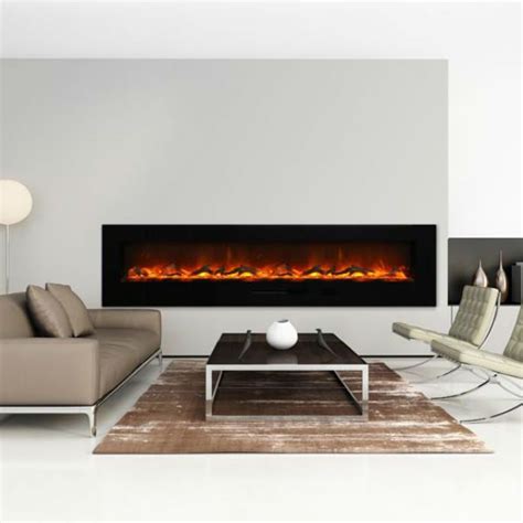 Amantii Wall Mount Linear Electric Fireplace 100 Woodland Direct