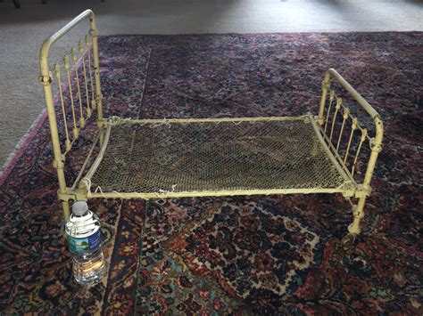Only genuine antique iron beds approved for sale on www.sellingantiques.co.uk. Antique Iron Ornate Bed Salesman Sample Fleur-De-Lis Style ...