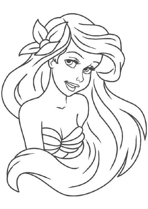 Disney Princess Ariel Coloring Pages Printable Coloring Pages
